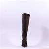 Paul Green Mid Heel Pointed Long Boot - Mocca Suede